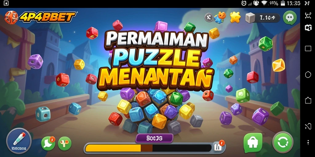 Tampilan gameplay 4P4PBET yang penuh tantangan Puzzle.