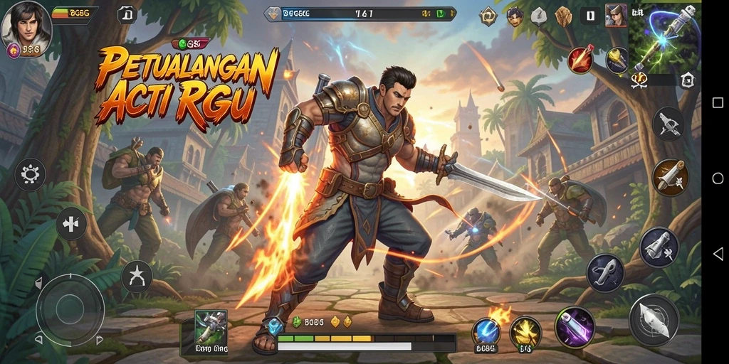Tampak seru dalam pertempuran RPG di 8G8G.