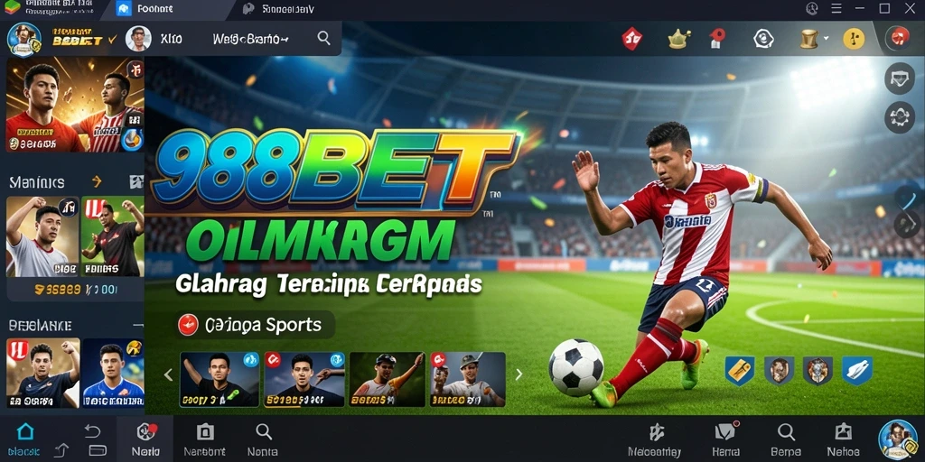 Tangkapan layar gameplay seru dari 988BET yang menunjukkan aksi olahraga.