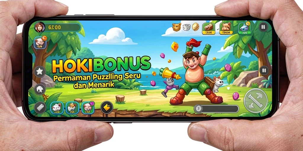 Tampilan gameplay HOKIBONUS yang seru dan penuh warna.