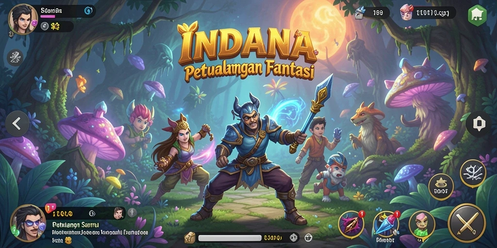 Menampilkan aksi seru gameplay petualangan INDAAA.