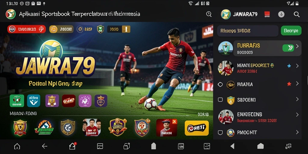 Screenshot JAWARA79 menampilkan antarmuka taruhan olahraga yang menarik.