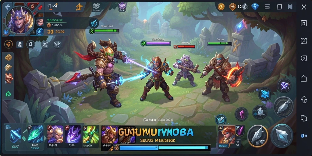Tampilan gameplay JUARAGO yang mendebarkan dan kompetitif.