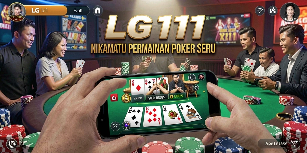 Tampilan gameplay Poker yang mendebarkan di LG111.
