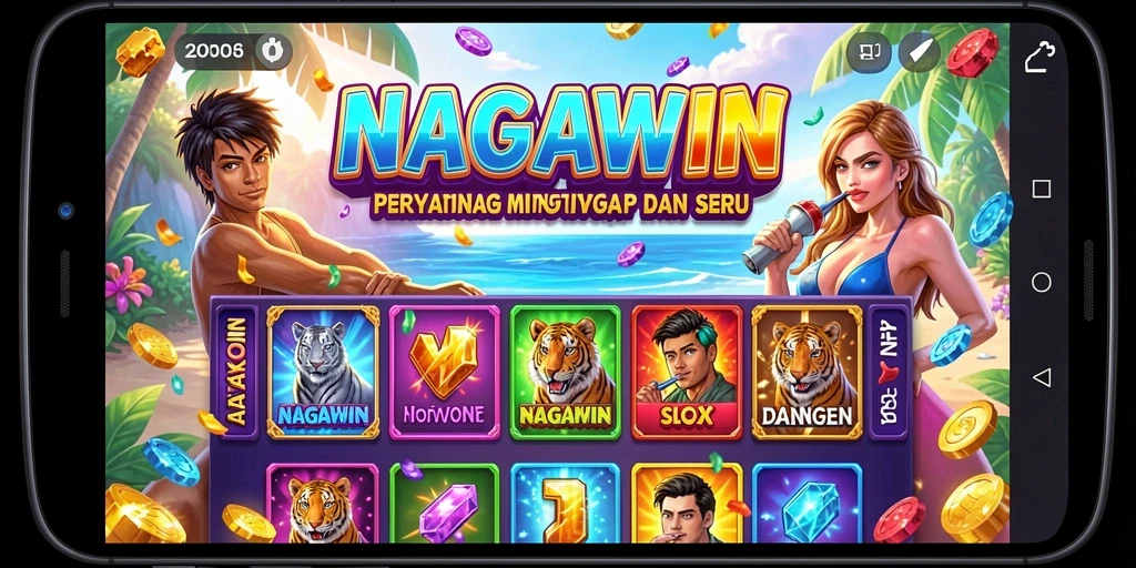 Gameplay seru NAGAWIN dengan mesin slot beragam dan grafis menarik.