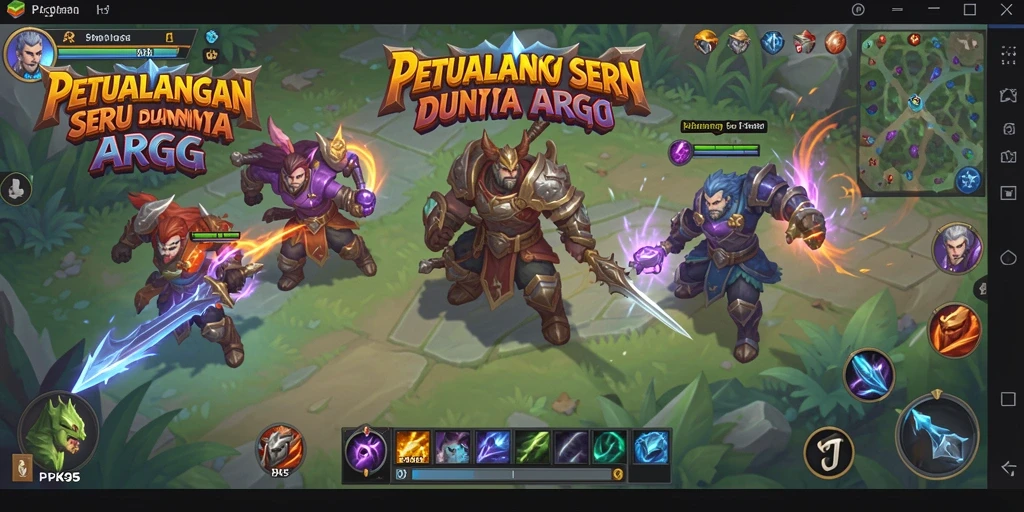 Tampilan menarik dari gameplay PK95 yang penuh aksi ARPG.
