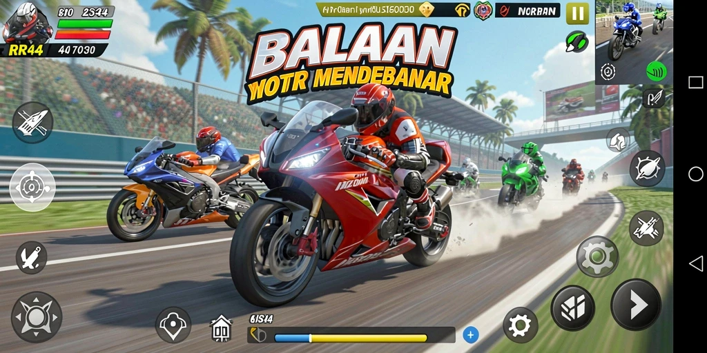 Gameplay mendebarkan dengan grafik menakjubkan di RR44.