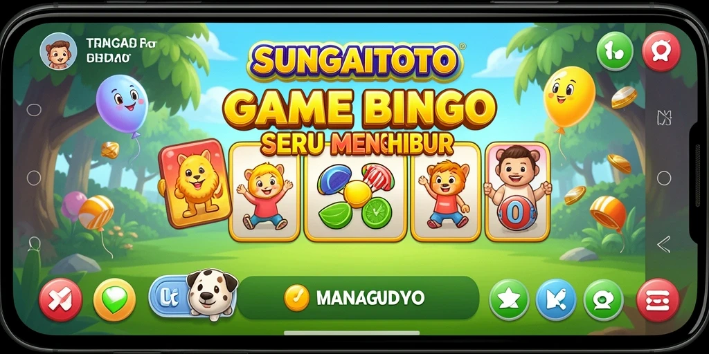 Screenshot SUNGAITOTO menampilkan gameplay Bingo yang seru dan interaktif.