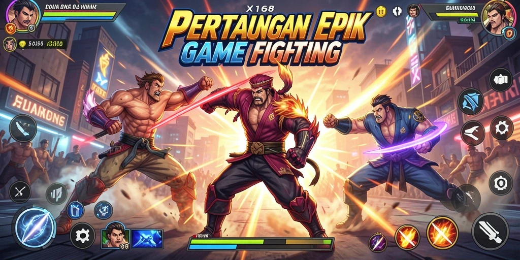 Tampilkan aksi pertarungan mendebarkan di X168 dengan karakter unik.